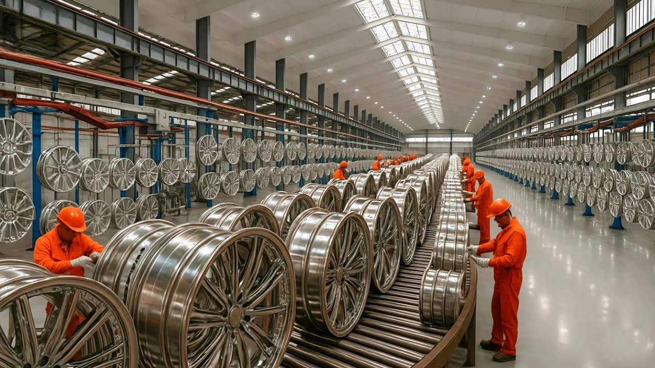 Como é feito: AROS DE ALUMÍNIO — A Engenharia EXTREMA por Trás da Produção de 500 MILHÕES de Rodas