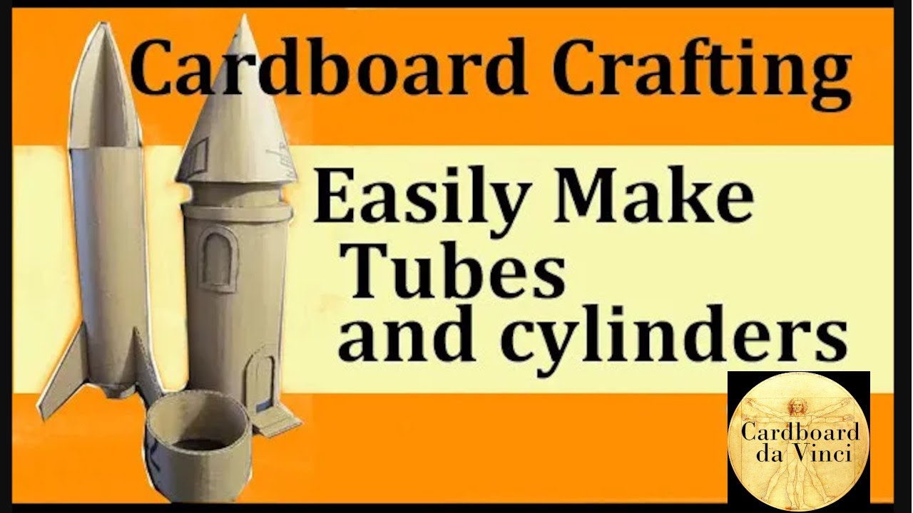 make tubes and cylinders out of cardboard completed video