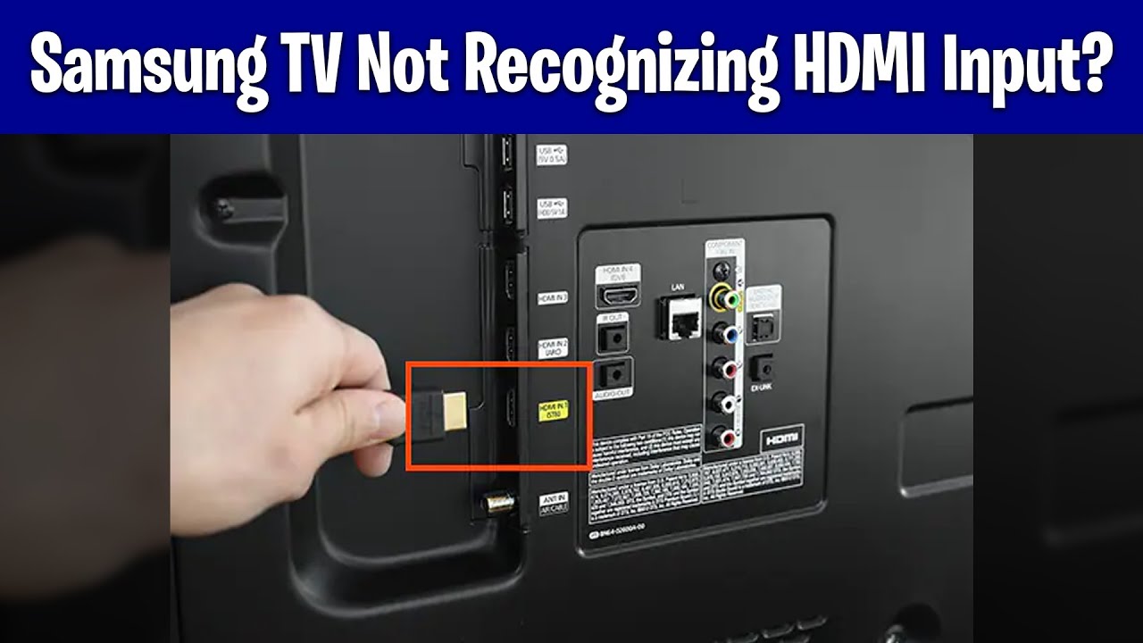 Телевизор Samsung не распознает вход HDMI