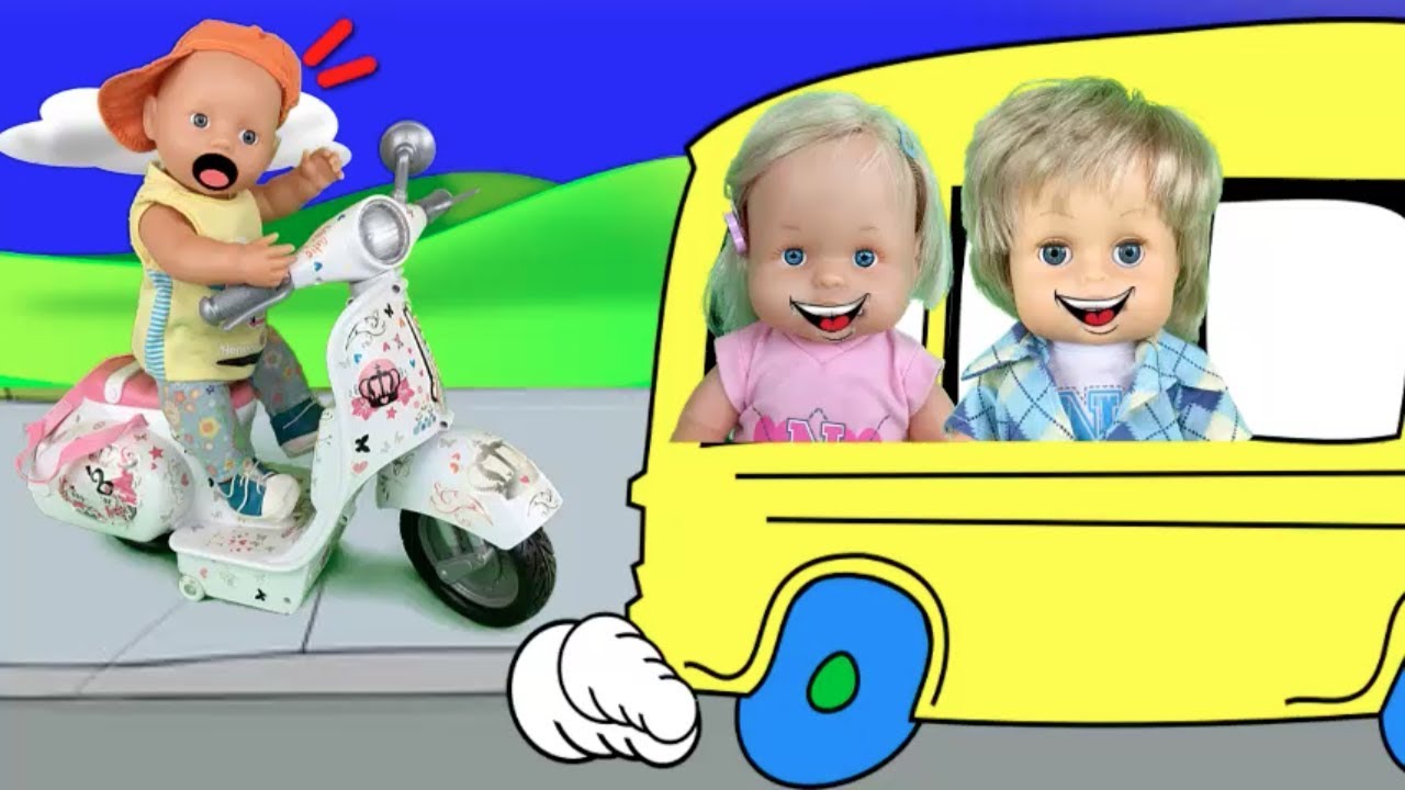 Muñecas bebes nenuco hermanitas traviesas:Lola! viaje sorpresa en bus de bebes.Historias y juguetes