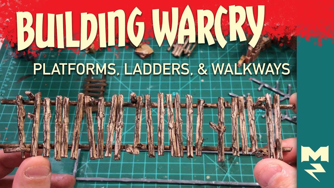 Building Warcry - Sprue Walkways and Ladders