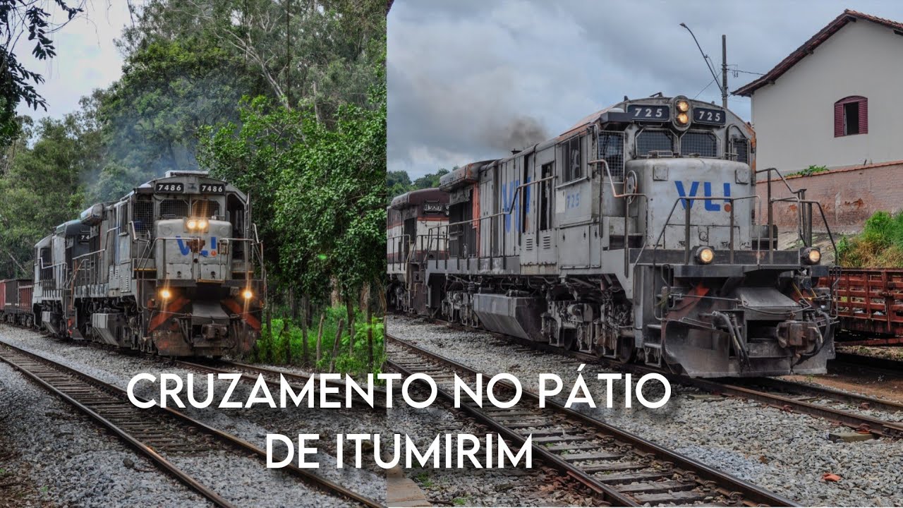 🛑 CRUZAMENTO DE TRENS NO PÁTIO DE ITUMIRIM ,  