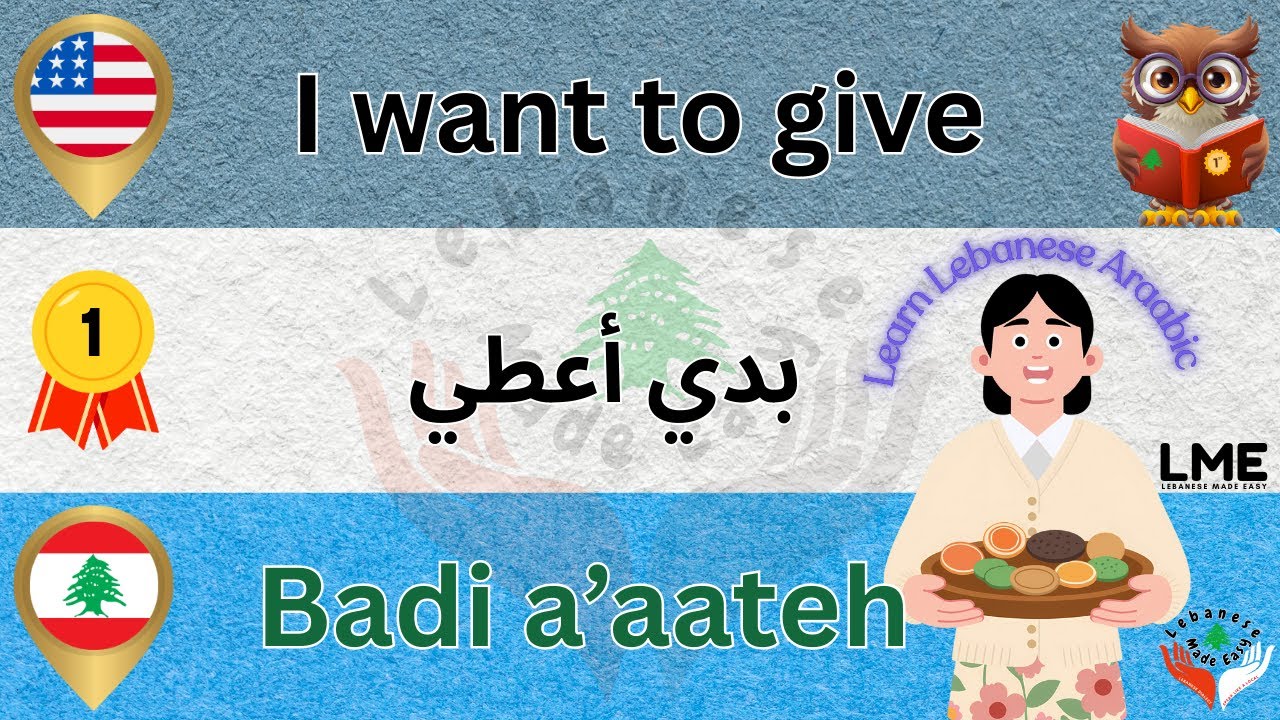 🇱🇧 Learn Lebanese Arabic Dialect | 50 Must-Know Daily Phrases | Levantine Dialect for Beginners (A1)