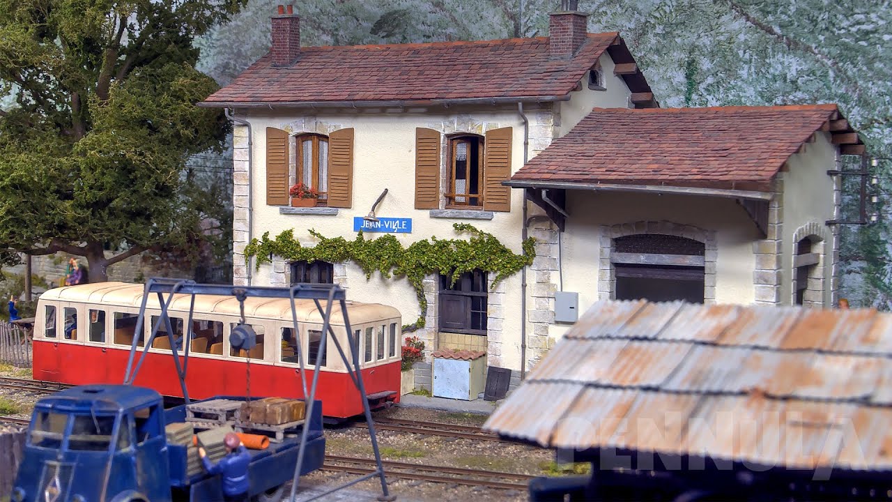 Realistische Modellbahn Jean-Ville in Spur 0e - Eines der schönsten Reiseziele in Frankreich