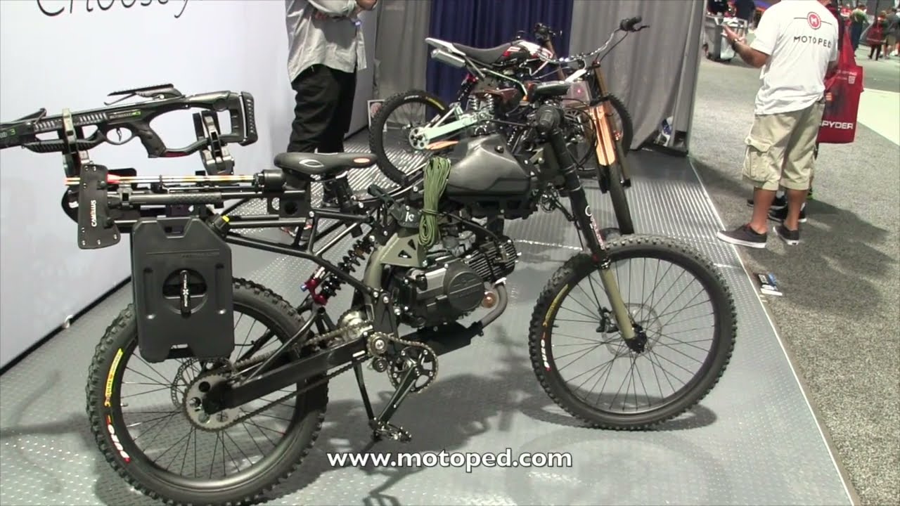 survival motoped - gas powered off road moped