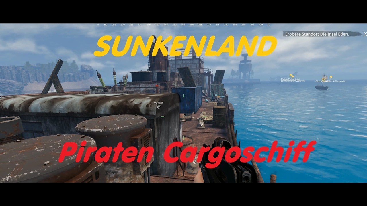 Sunkenland Part30 Piraten Cargo Schiff