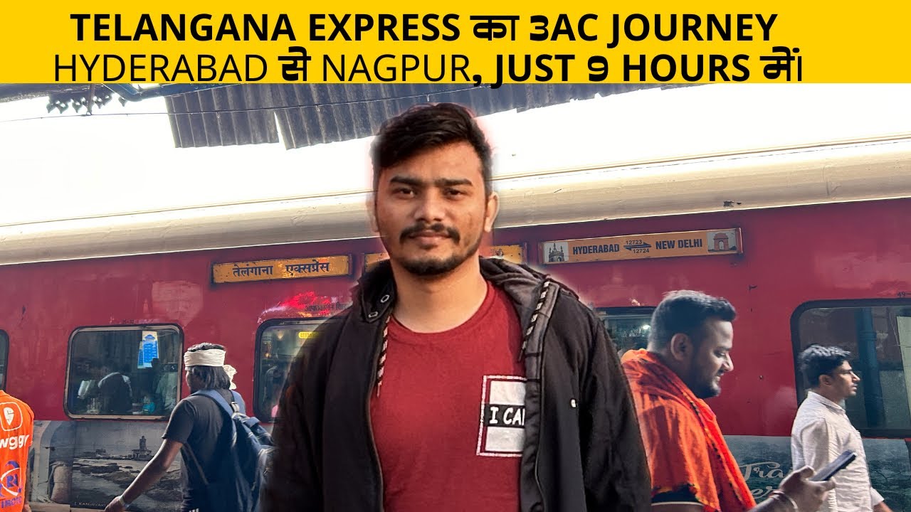 12723 Telangana Express train Journey🚂Secunderabad To Nagpur ↔️Rewa Itwari Express 11754 🚞#train