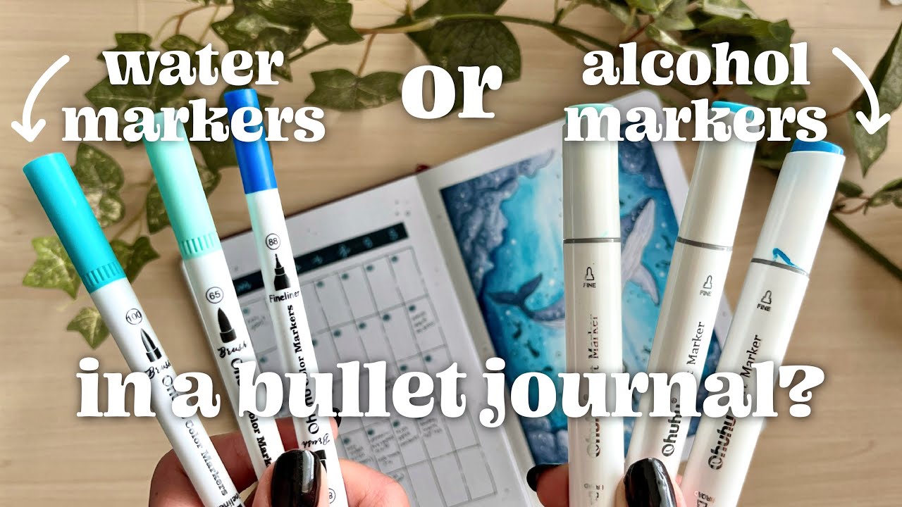 «В Bullet Journal нельзя использовать спиртовые маркеры». НЕВЕРНО. Позвольте мне показать вам, ка...