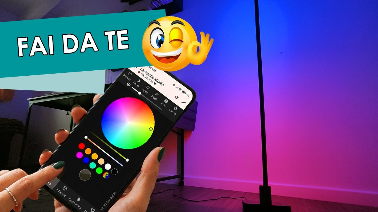 LAMPADA Smart RGB di design multicolore personalizzabile