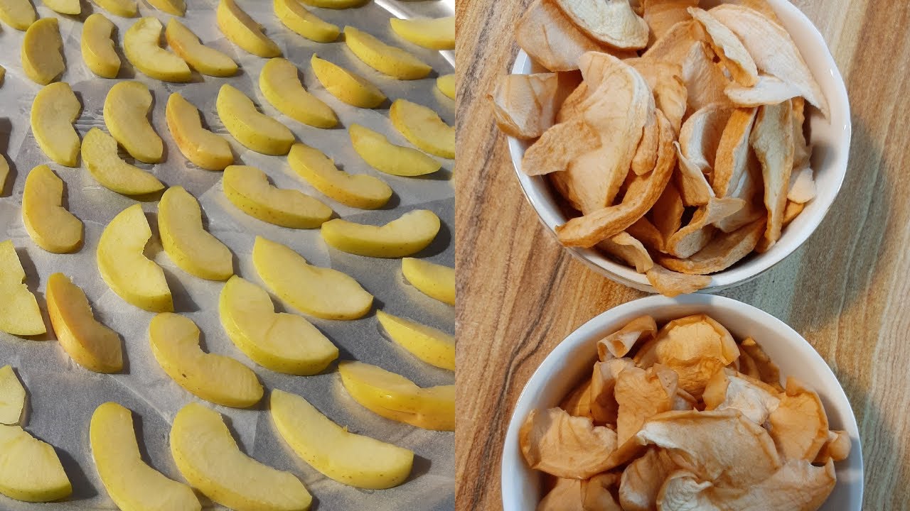 Dried Apple Recipe║ How to dry apples at home║No Preservatives║No added colors║طريقة تجفيف التفاح