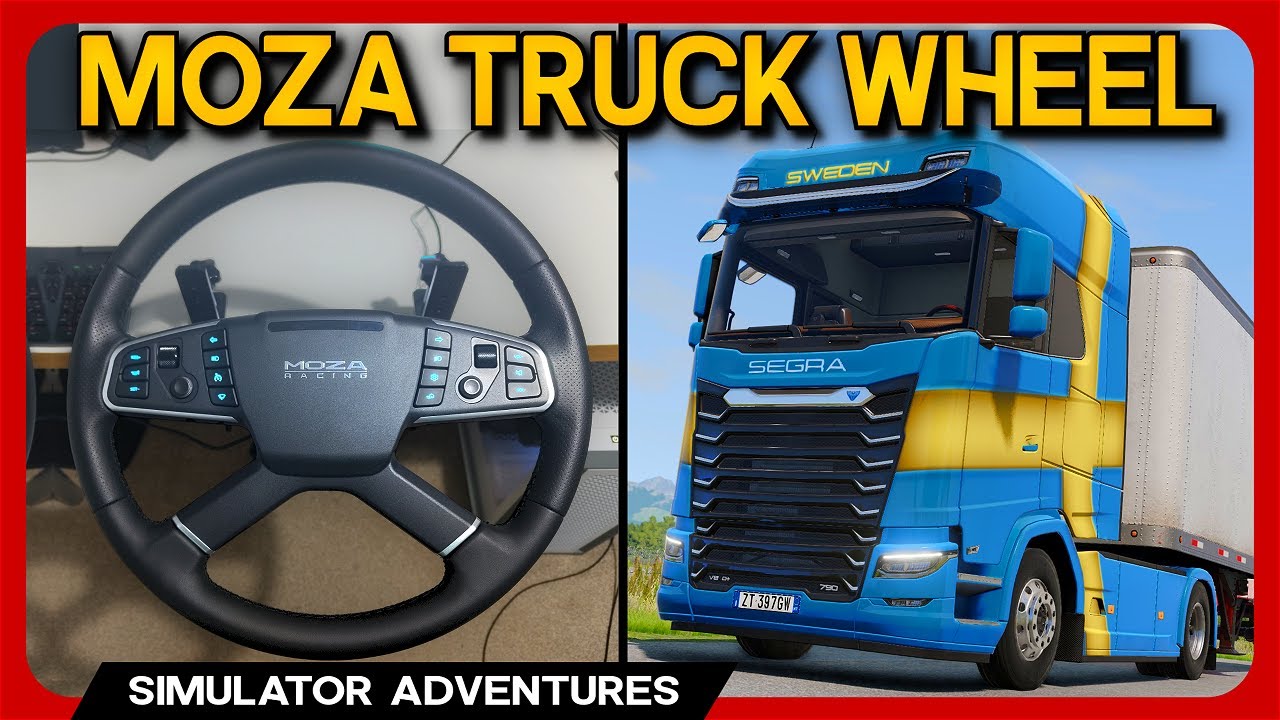 MOZA TRUCK WHEEL Review in BeamNG & ATS: BEST Sim Wheel?