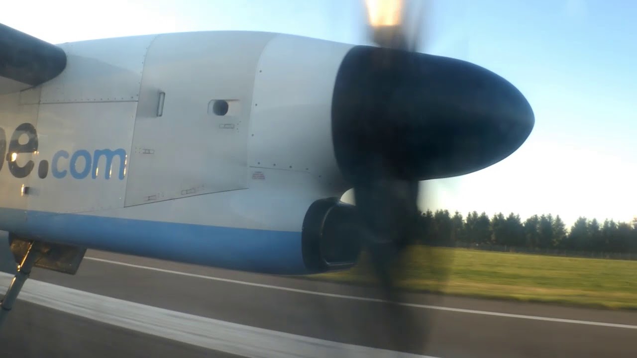 ONBOARD - FLYBE DHC-8-Q400 BE2107 Edinburgh to London Heathrow (FULL FLIGHT)