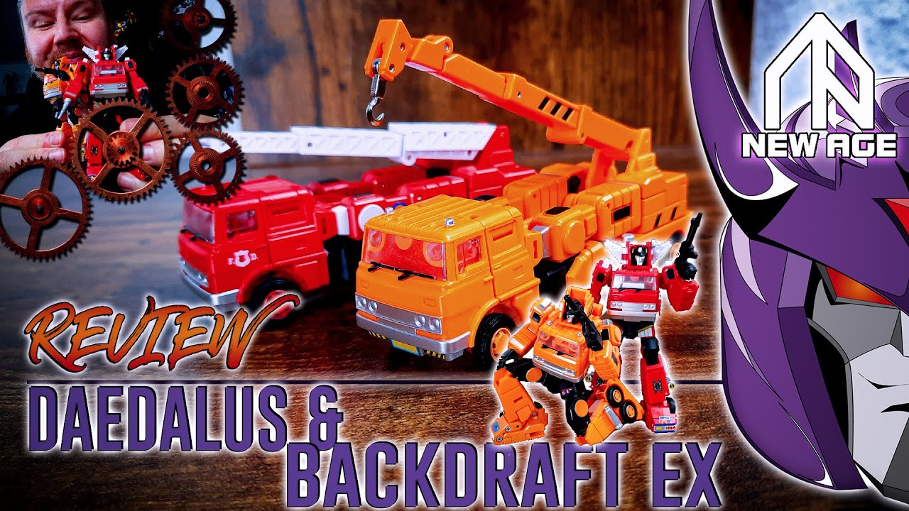 Newage Toys Daedalus & Backdraft EX Review | 3P Legends G1 Grapple & Inferno | The Nerd Crate Too