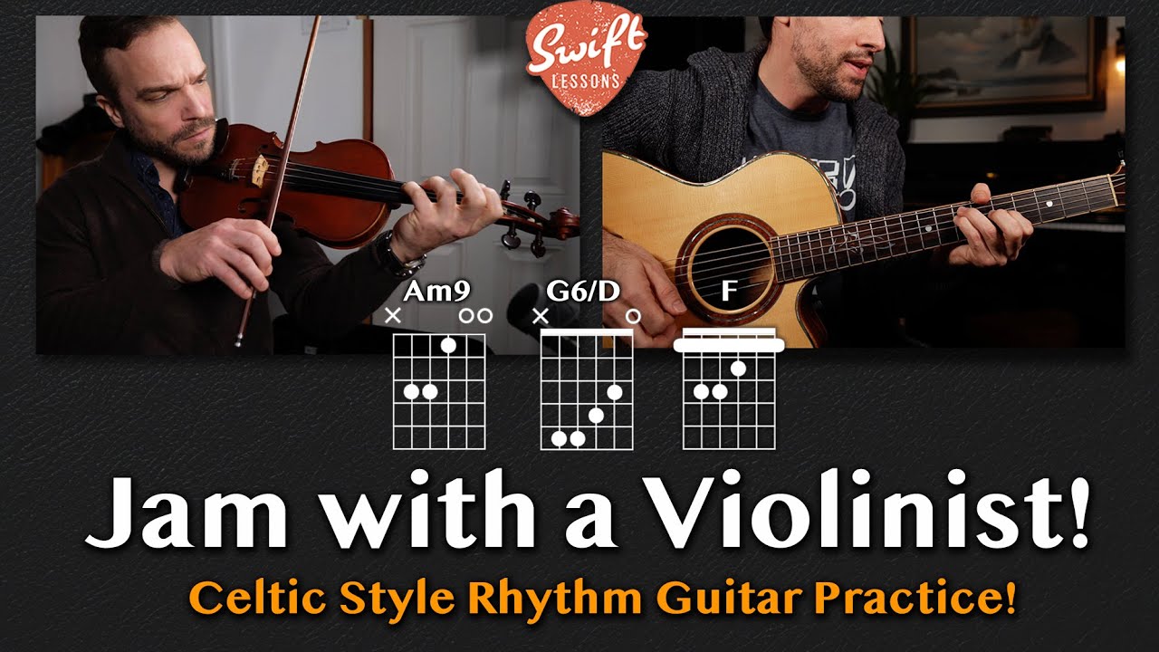 Jam with a Violinist - Celtic Rhythm Guitar Practice Session!