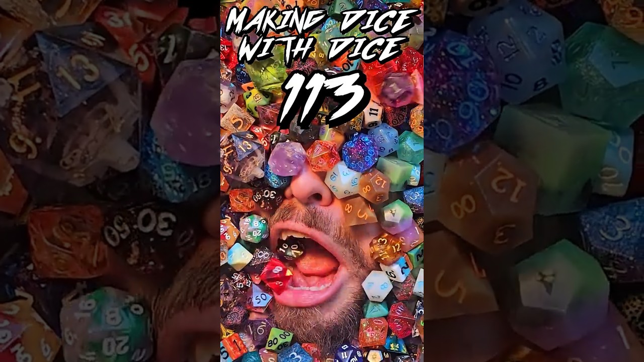 Making Dice With Dice Ep 113 - Dice With Dice  #dicegoblin #dice #diceproblem #dicemaking #dnd