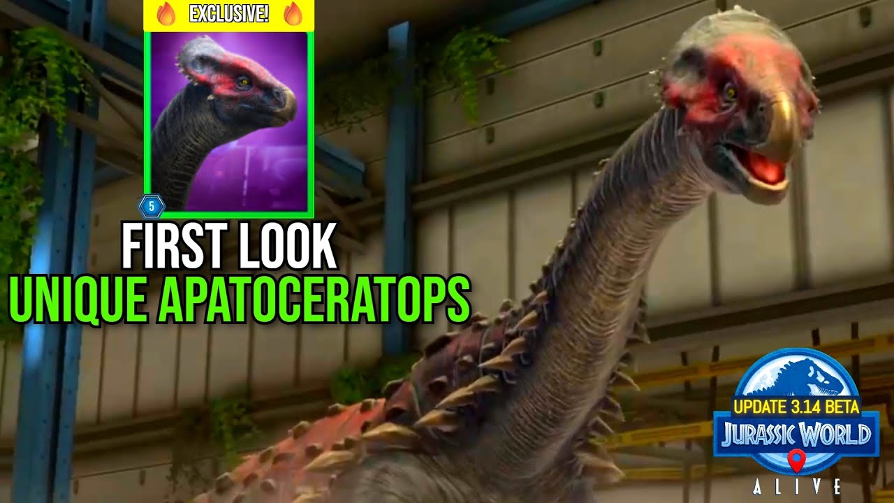Apatoceratops WYŁĄCZNIE PIERWSZE SPOJRZENIE! Nowy unikat w Jurassic World Alive