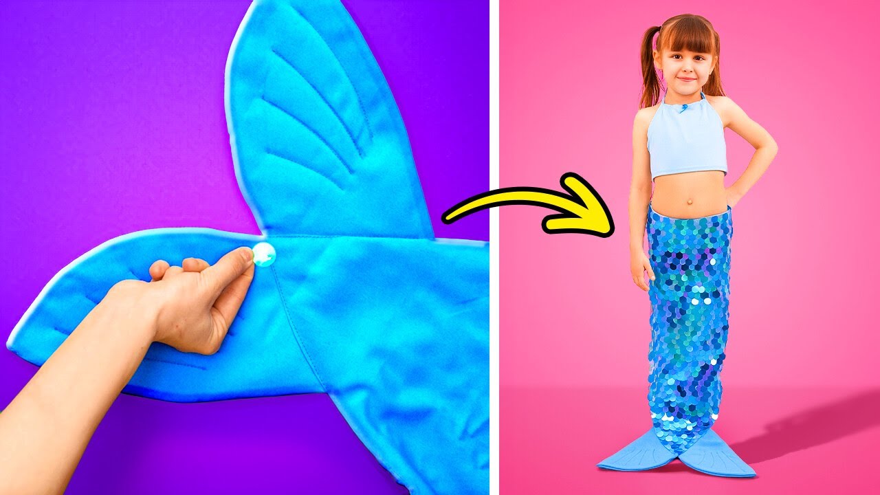 🧜 Can You Believe Mommy 😍 Made This Mermaid Tail For Me? 🌊