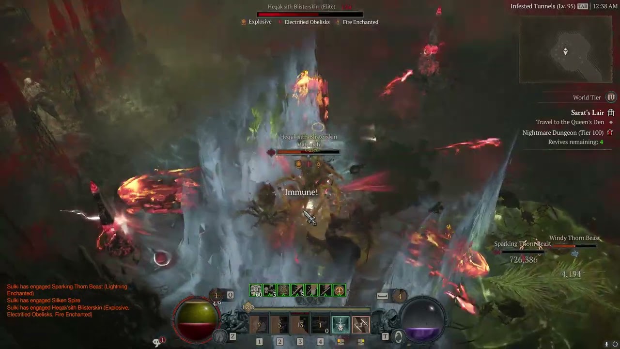 Diablo 4 - Infiltrator BV TB Rogue - Sarat's Lair T100 Solo 4.5 Minute Clear