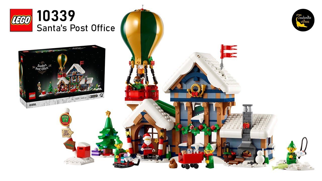 LEGO Icons 10339 Santa's Post Office (2024) - unboxing and speed building