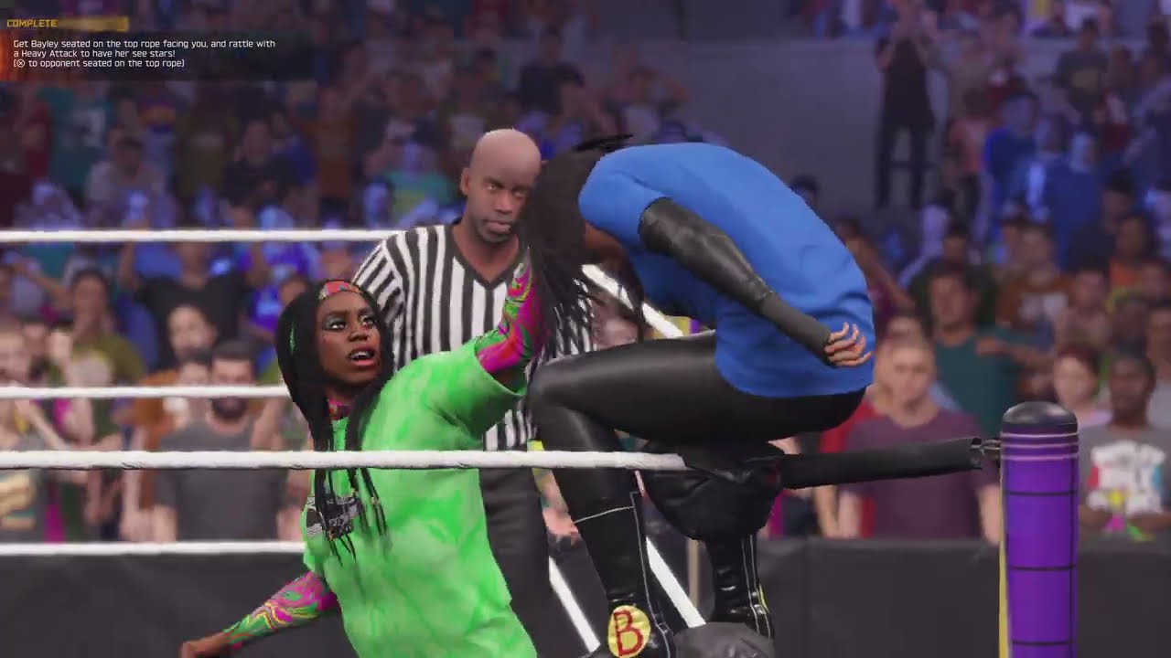 WWE 2K25: Match 14 Bayley vs Naomi | WWE Super ShowDown 2020 – SmackDown Women’s Championship Match
