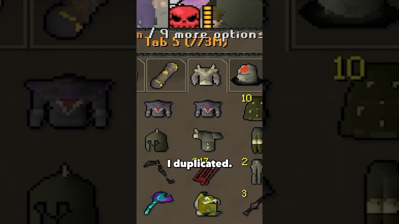 I duplicated items on OSRS