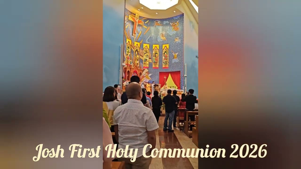 FIRST HOLY COMMUNION |Our Lady of Holy Rosary church Doha  🇶🇦 |Josh's First Holy Communion 