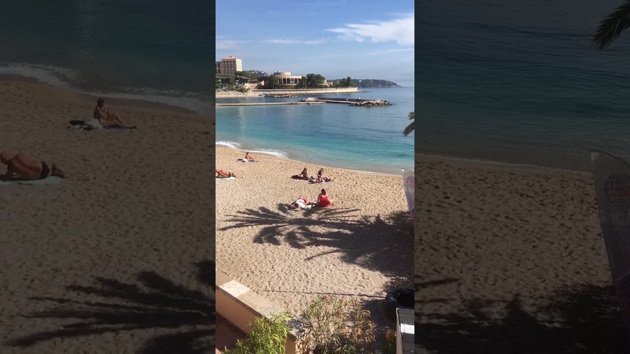 Relaxing on the beach in Monaco #monaco