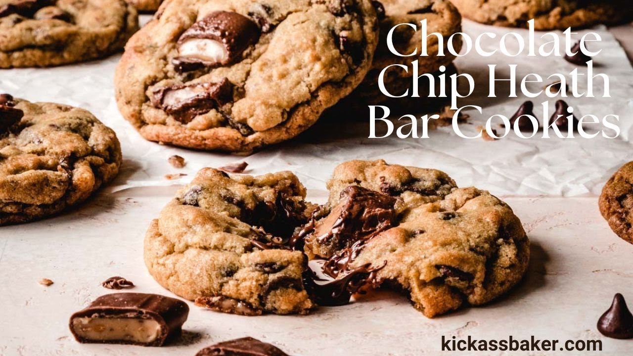 Soft & Chewy Chocolate Chip Heath Bar Cookies
