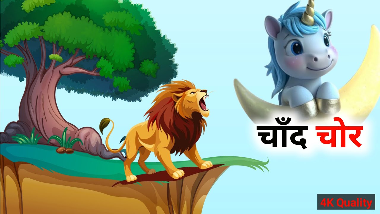 #hindistories🌙✨ “जंगल का चाँद चोर” | रहस्यमयी Moonlight Thief Story |Hindi Cartoon Story