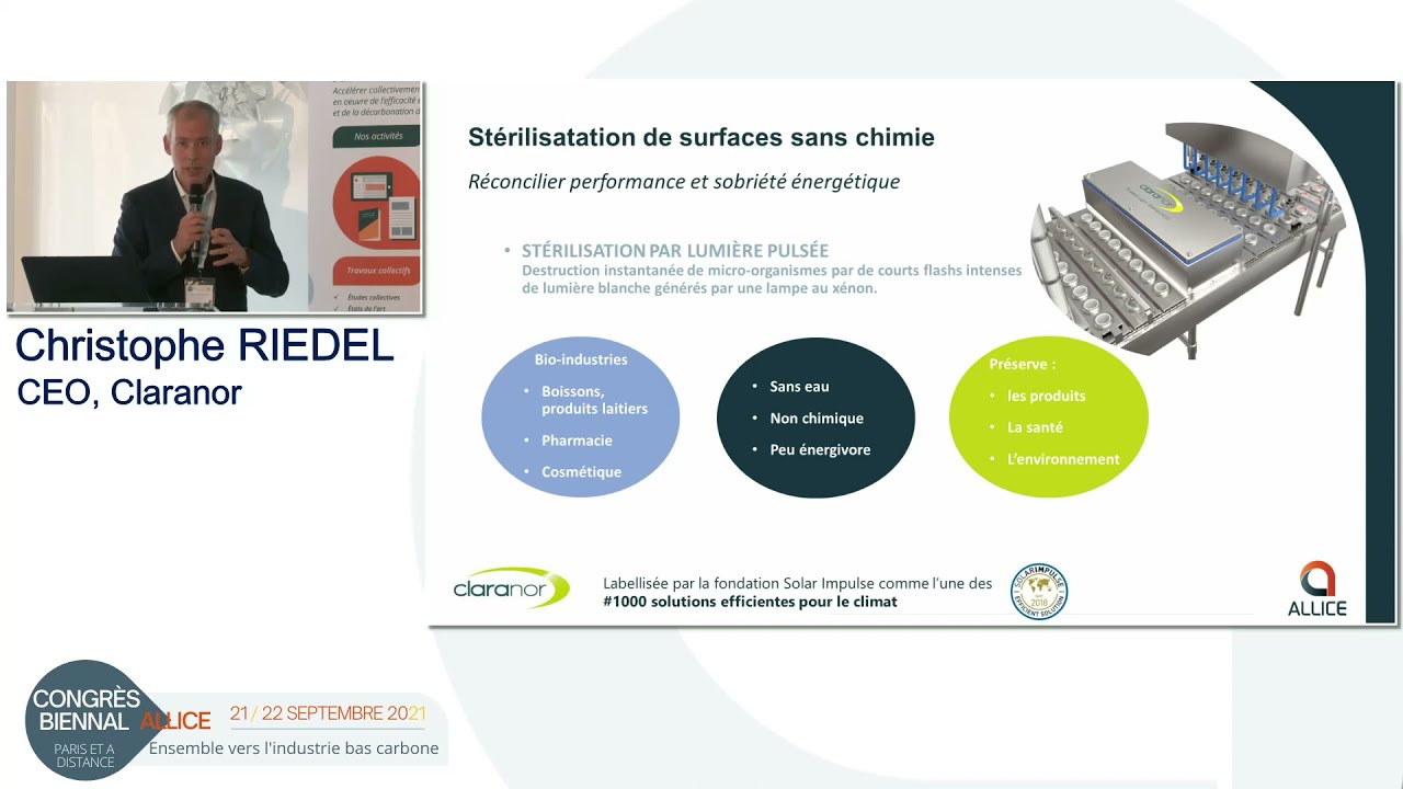 Pitch Congrès 2021 : Christophe Riedel - Claranor