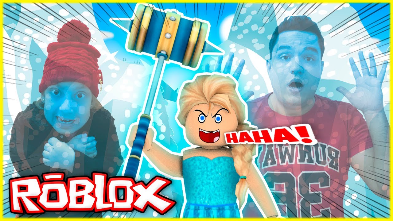 ROBLOX - Viramos Frozen no MARRETÃO (Flee the Facility) - Família MC Divertida Games