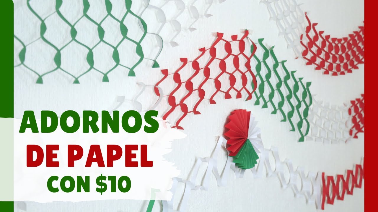 🟢⚪🔴 𝗠𝗮𝗻𝘂𝗮𝗹𝗶𝗱𝗮𝗱𝗲𝘀 | 𝗔𝗱𝗼𝗿𝗻𝗼𝘀 𝗗𝗲 𝗣𝗮𝗽𝗲𝗹 tricolor🟢 𝗜𝗱𝗲𝗮𝘀 para 𝗗𝗘𝗖𝗢𝗥𝗔𝗥 el 𝟭𝟱 𝗱𝗲 𝘀𝗲𝗽𝘁𝗶𝗲𝗺𝗯𝗿𝗲  𝗰𝗼𝗻 $𝟭𝟬 𝗽𝗲𝘀𝗼𝘀