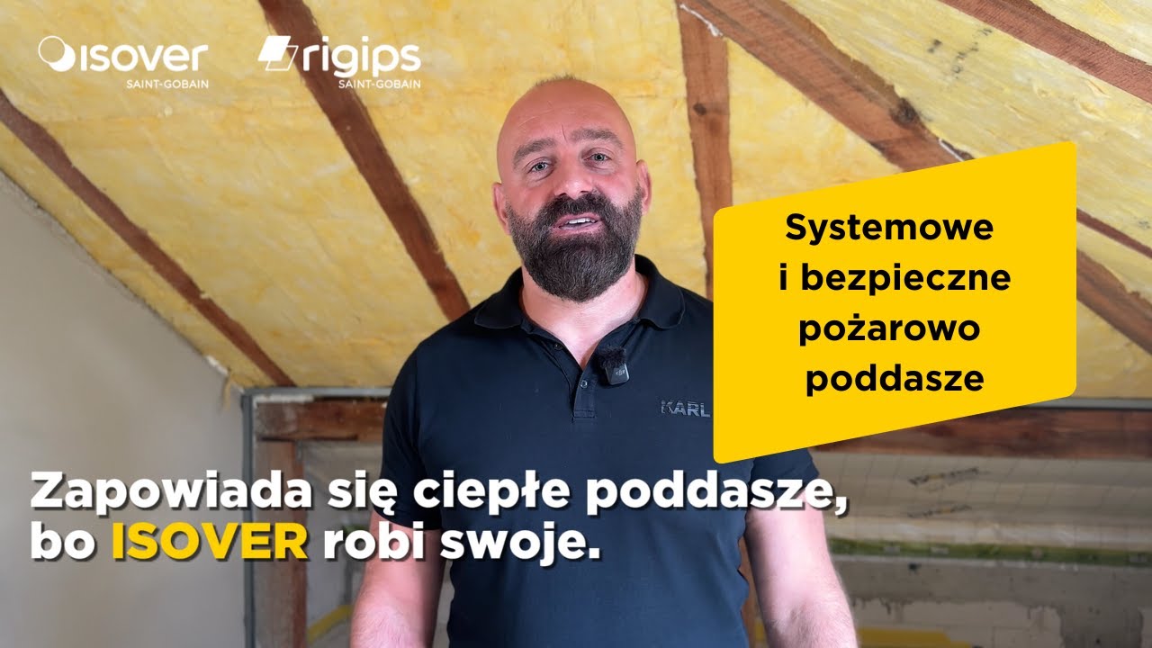 Alternatywny montaż wełny ISOVER Mulitmax 30 PRO. Systemowe poddasze bezpieczne pożarowo w Puławach