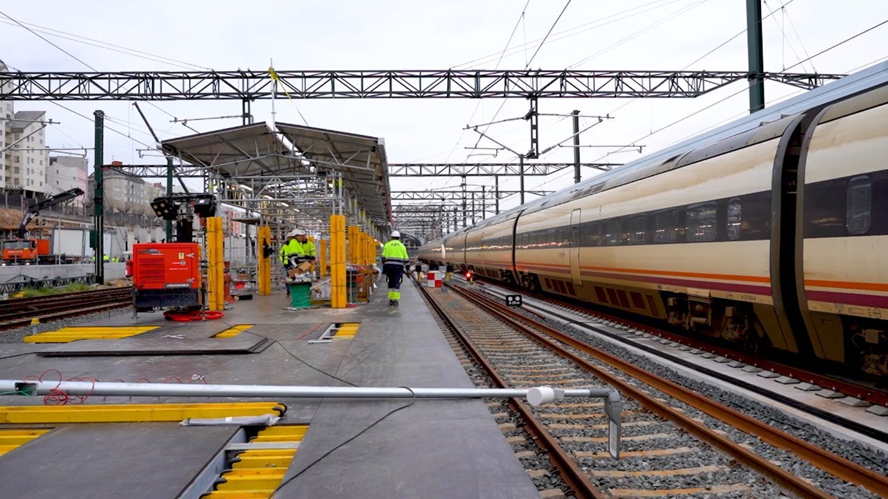 Estación de tren provisional, A Coruña, España – ULMA Construction [es]
