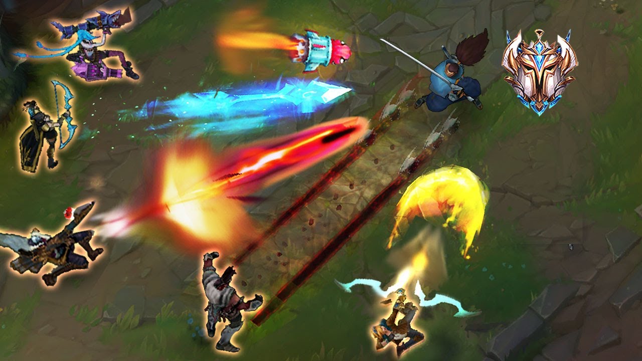 실버 5인 글로벌 궁 조합 VS 궁 맞으면 탈주해야 되는 챌린저 5명