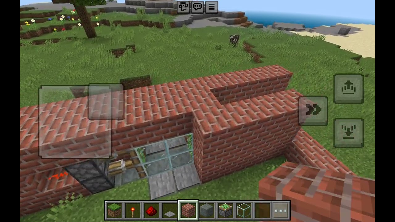 Julius bygger en butik med en automatisk dør i minecraft! Del 1