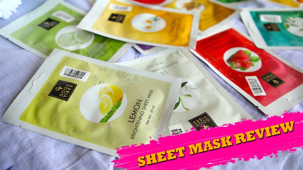 Good Vibes Sheet Mask Review || Must have sheet mask 2019