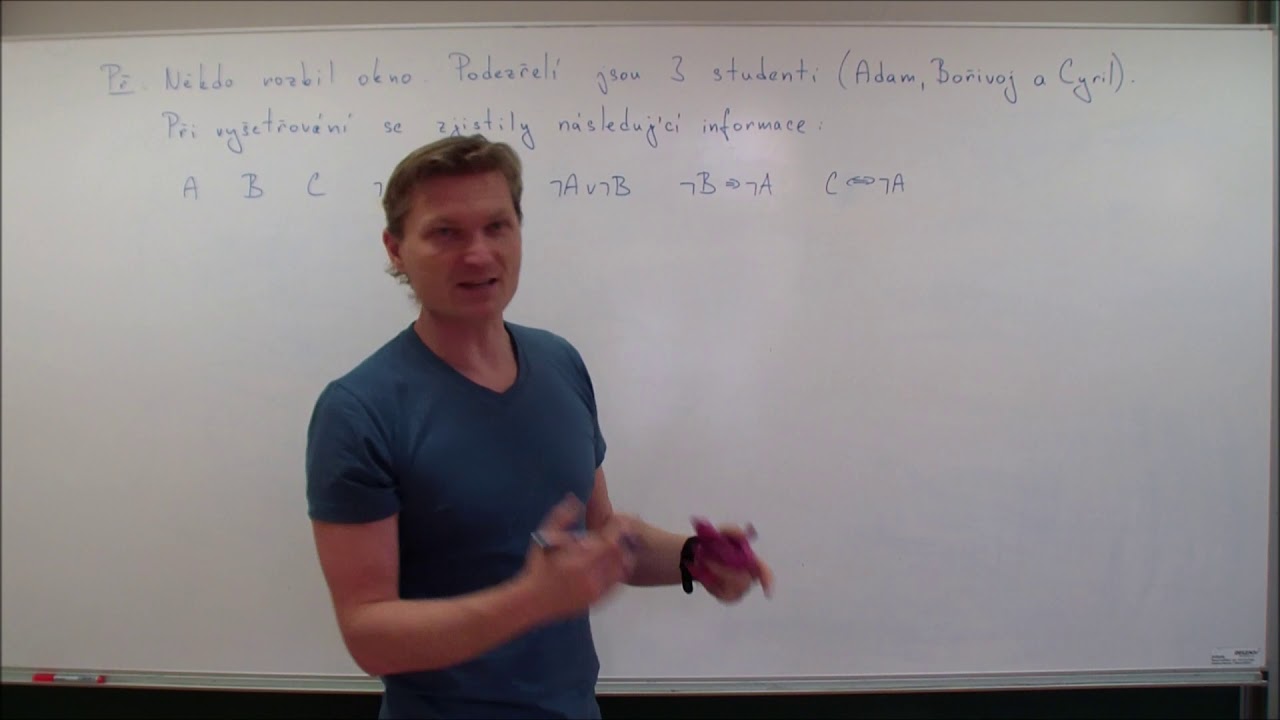 Výrokové formule II (slovní úloha)