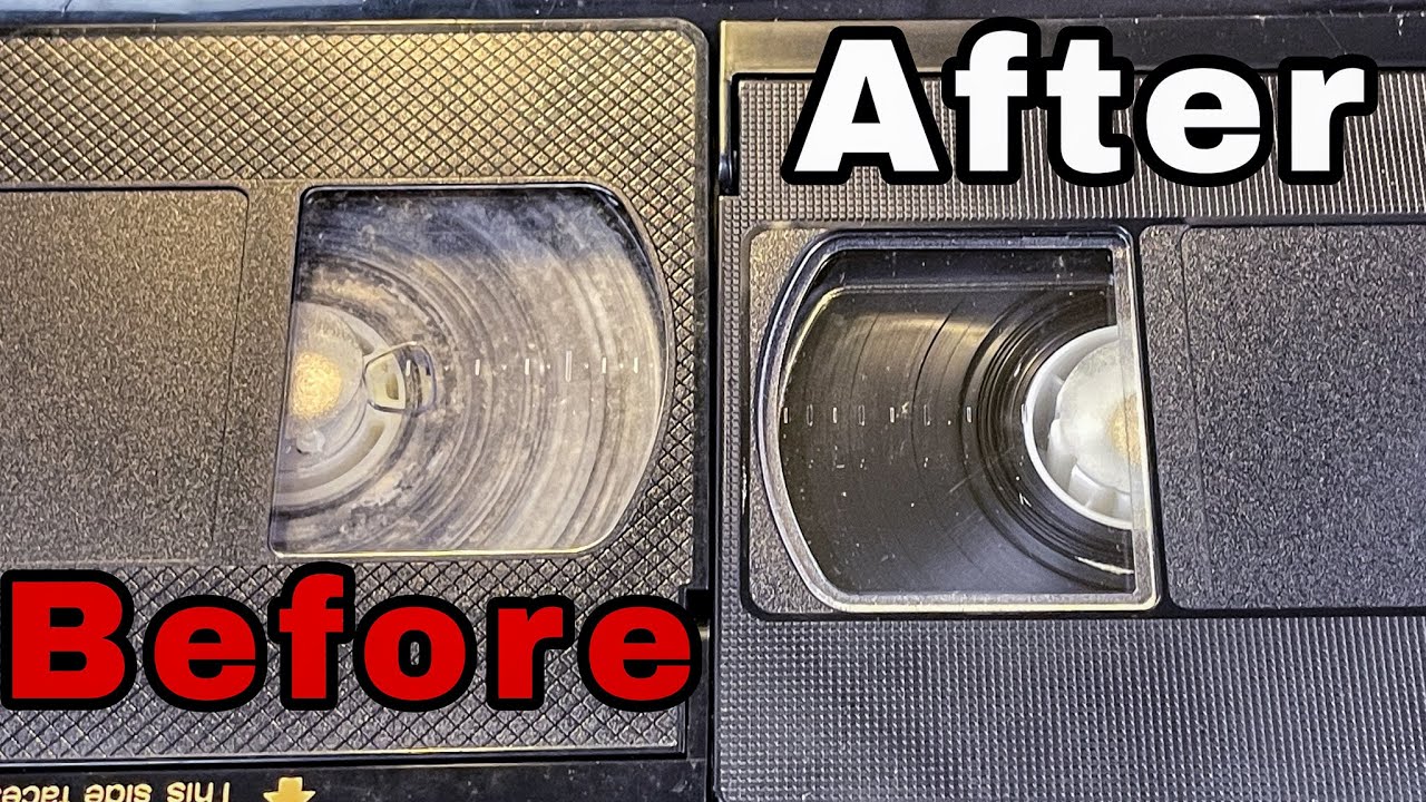 VHS Tape Cleaner Using a Hacked Rewinder **How I Remove Mold From a Video Tape
