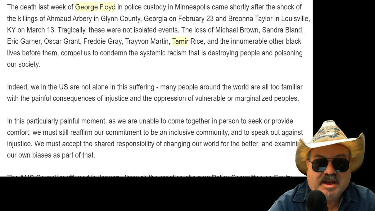 Does the American Mathematical Society Hate the Police?