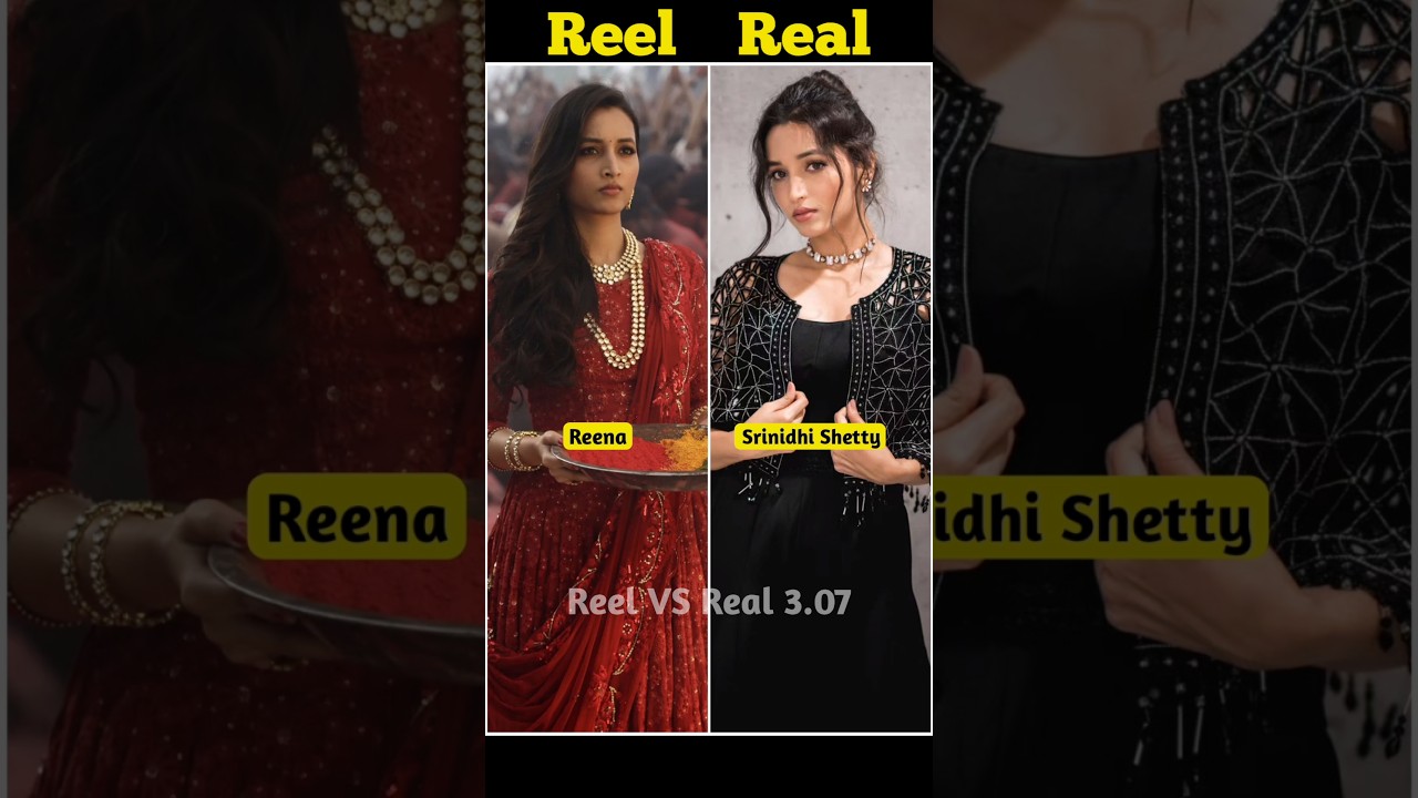 K.G.F: Chapter 2 Reel vs Real Cast with Name. #kgf #reelvsreal #cast