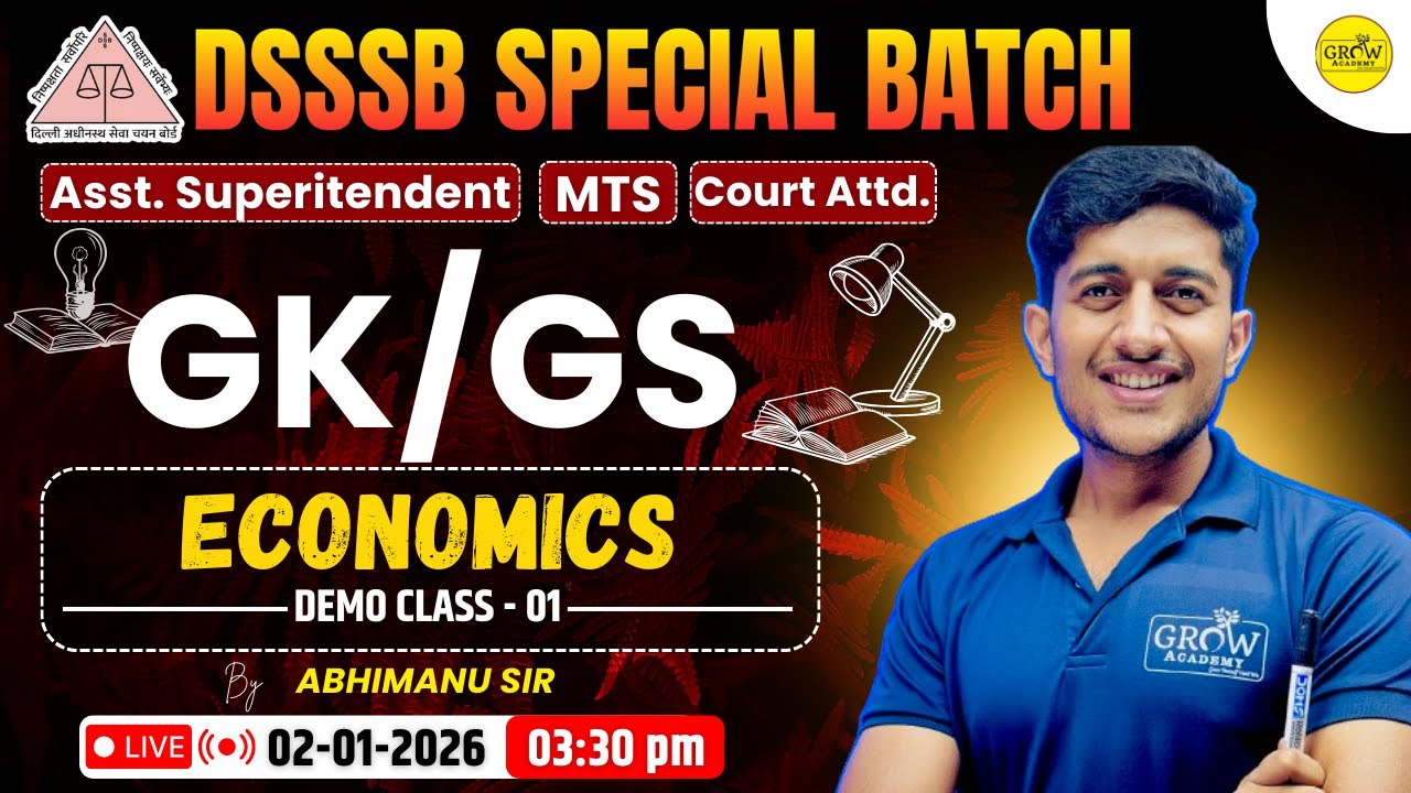 Economics | Class-01 | General Studies | Abhimanu Sir