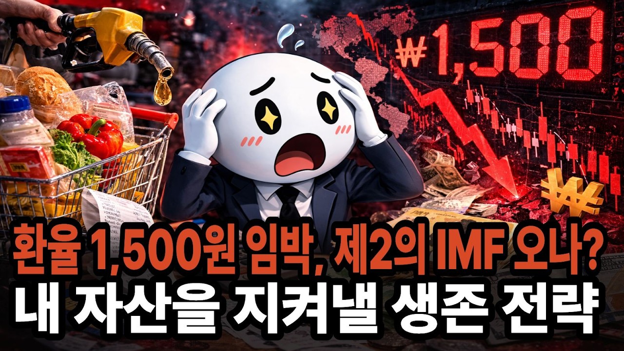 [긴급 점검] 환율 1,500원 임박, 제2의 IMF 오나? 내 자산을 지켜낼 3가지 생존 전략