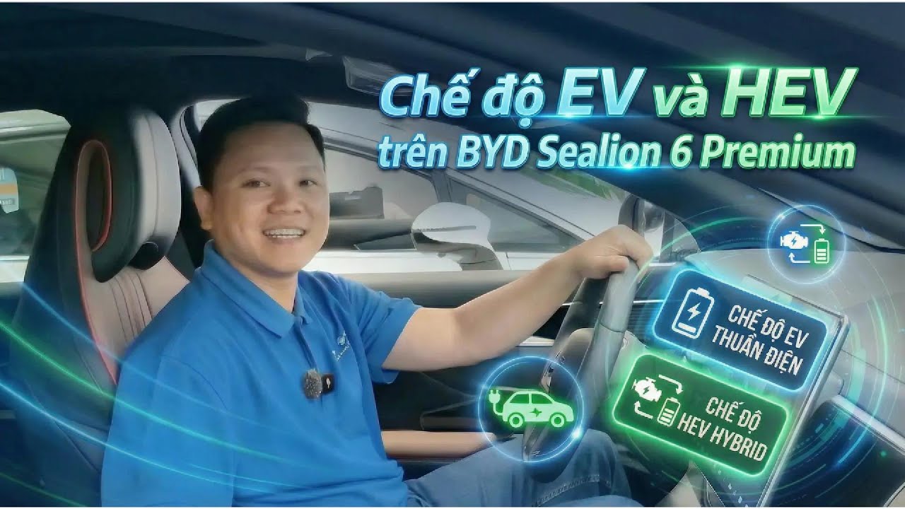 BYD Sealion 6 Premium chạy EV hay HEV? Khi nào máy xăng hoạt động?