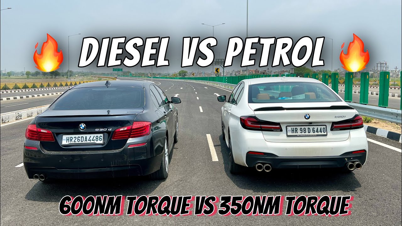 BMW 530d VS BMW 530i : DRAG RACE 🔥