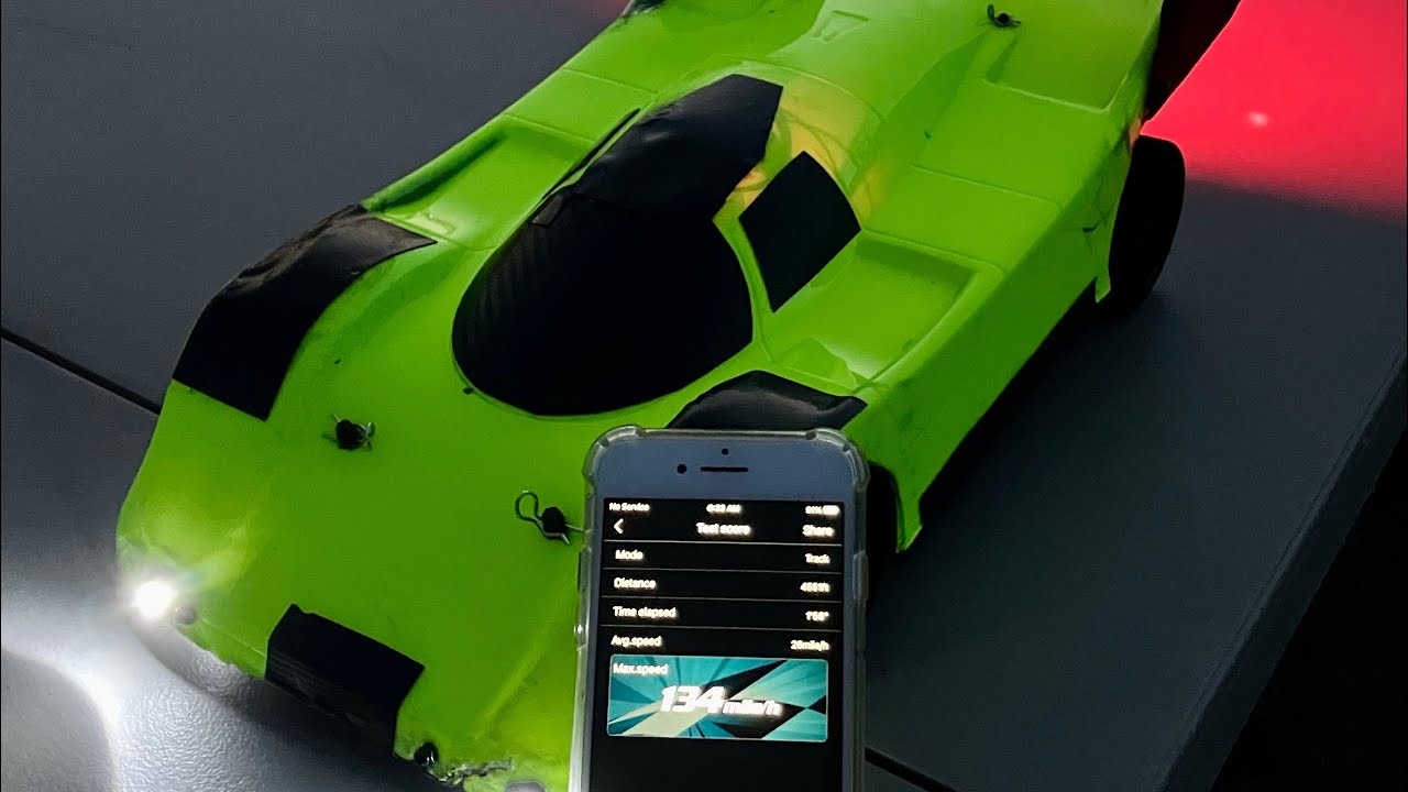 134 MPH Wltoys 124019 Speed Run on 3s