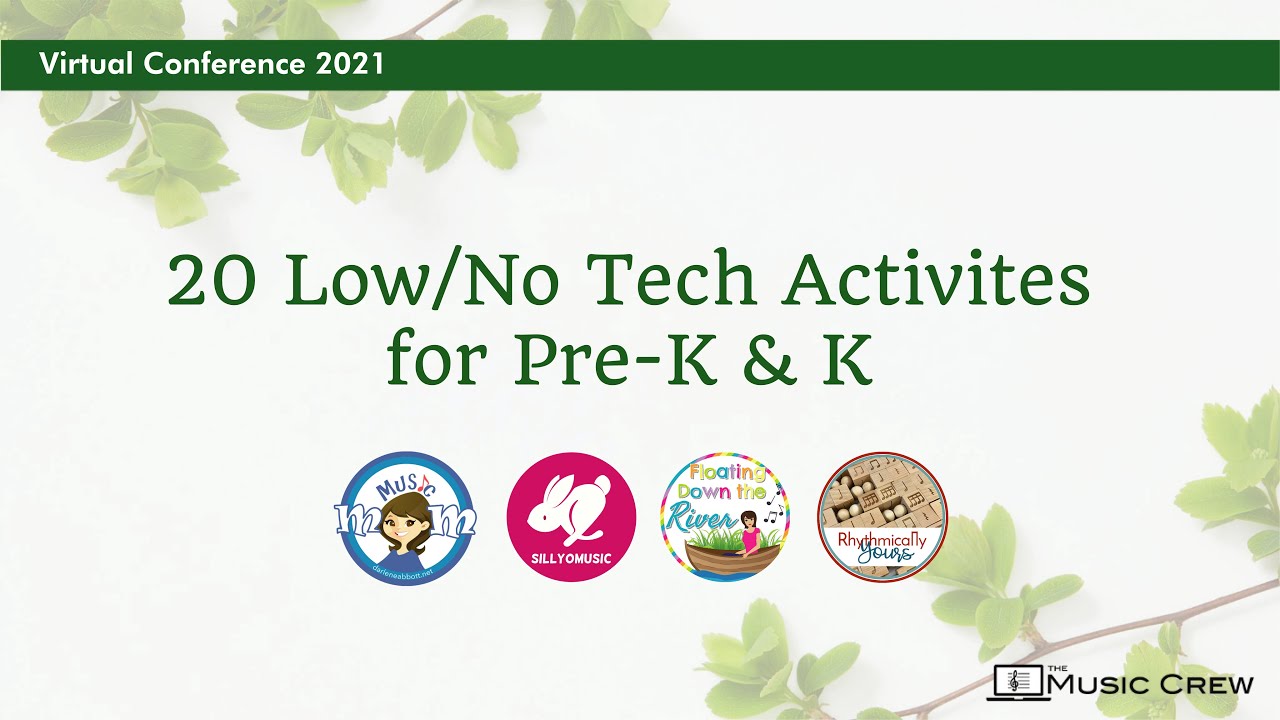 20 Low/No Tech Activities for Pre-K & K