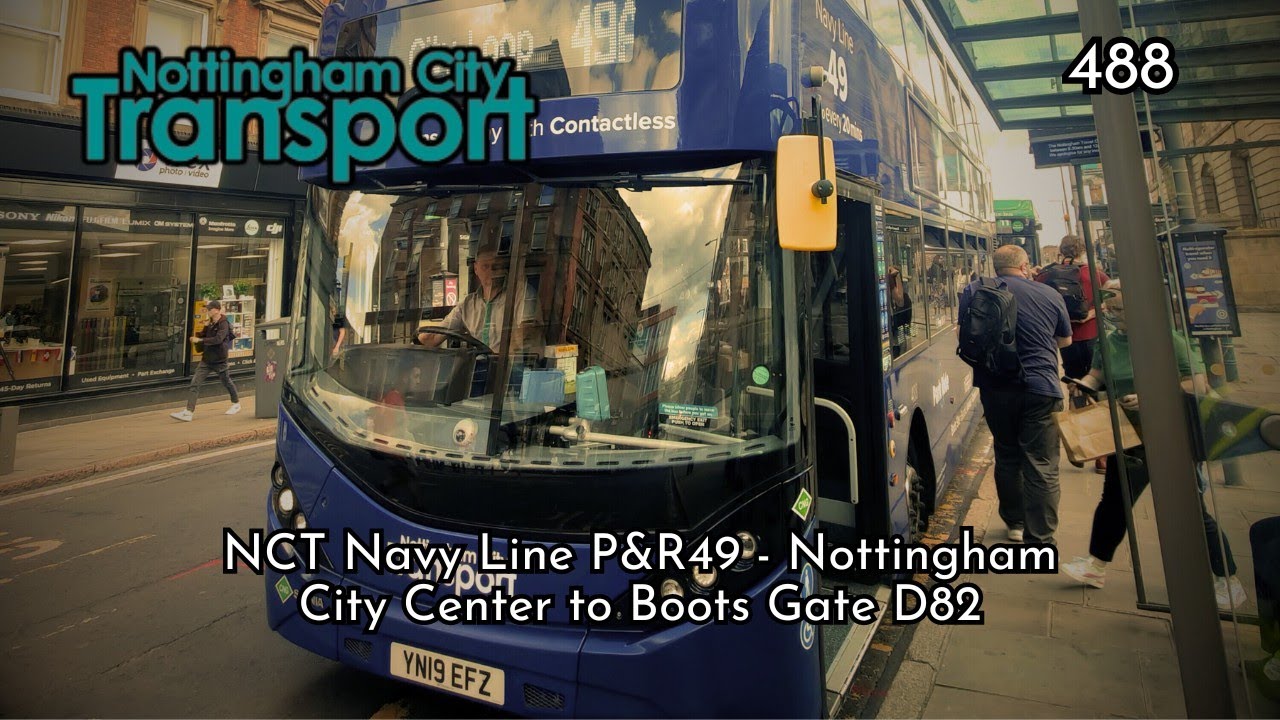 Journey On Navy Line P&R49  | YN19EFZ/488 - Nottingham City Transport: Scania N280 Enviro CBG400City
