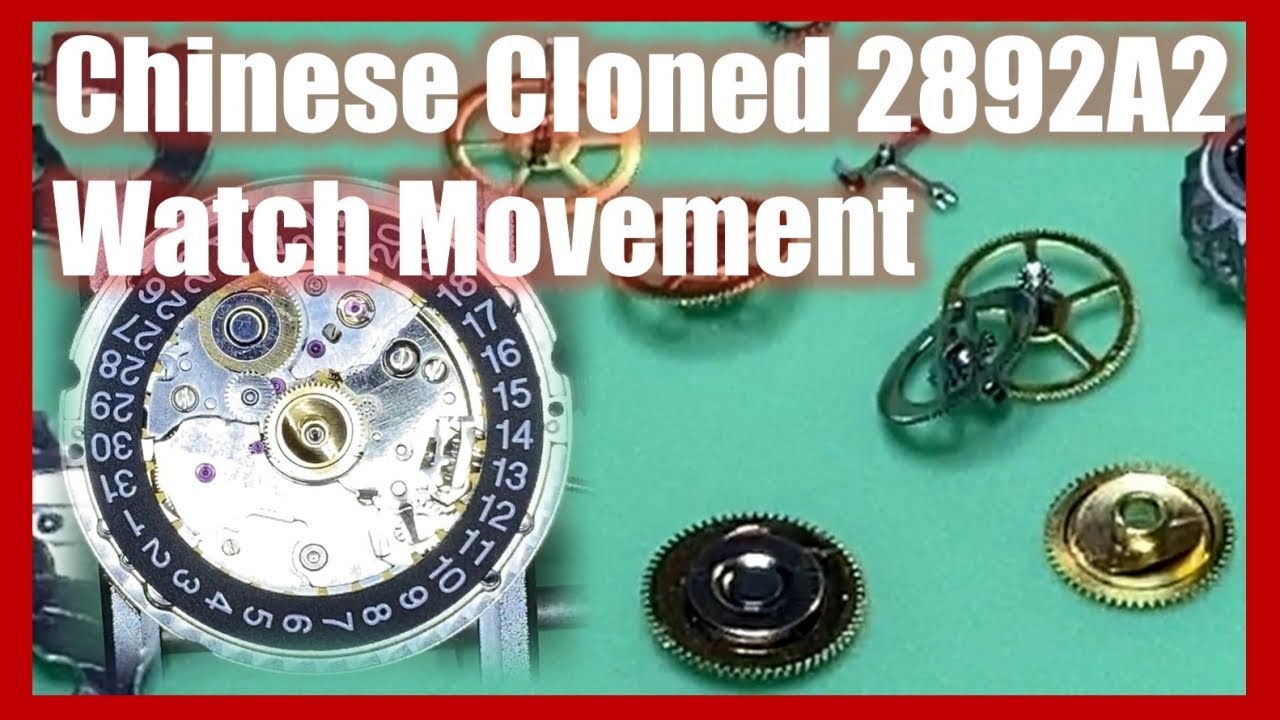 Chinese Clone 2892A2 watch movement assembly tutorial & guide