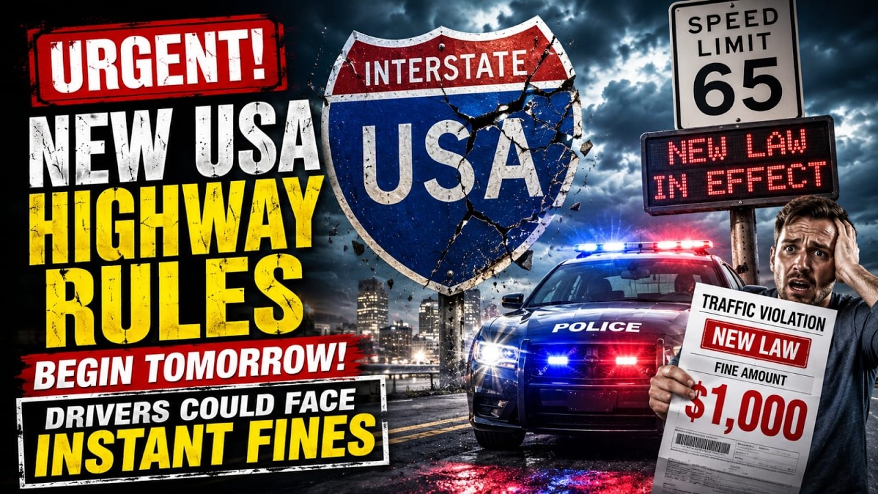 URGENT: New USA Highway Rules Begin TOMORROW Drivers Could Face Instant Fines